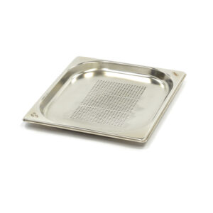Maxima Gastro Gastronormbehälter - 1/2 GN - 2 cm Tief - Edelstahl - Perforiert