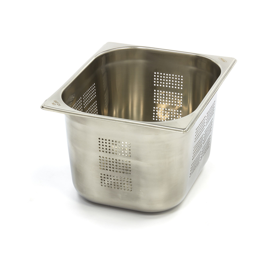 Maxima Gastro Gastronormbehälter - 1/2 GN - 20 cm Tief - Edelstahl - Perforiert