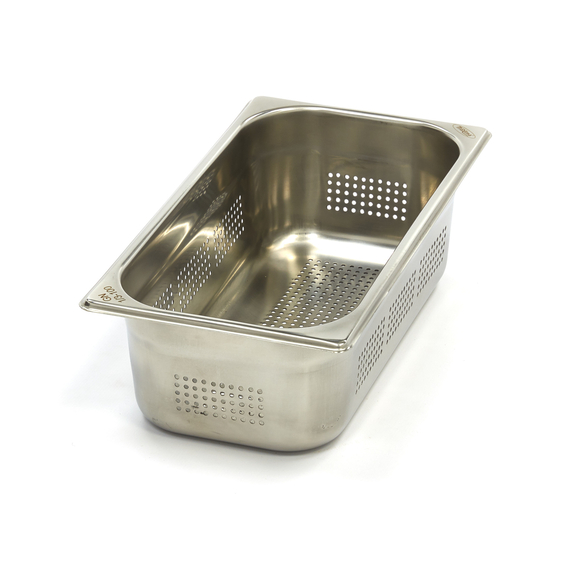 Maxima Gastro Gastronormbehälter - 1/3 GN - 10 cm Tief - Edelstahl - Perforiert
