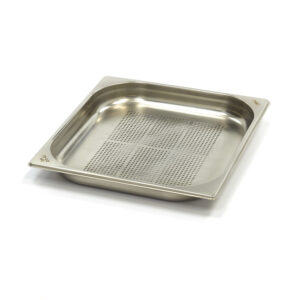 Maxima Gastro Gastronormbehälter - 2/3 GN - 4 cm Tief - Edelstahl - Perforiert