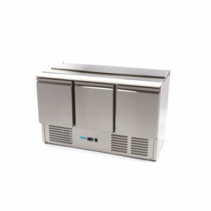 Maxima Gastro Saladette - 400 l - 137 cm - 3 Türen - inkl. Schneidebrett