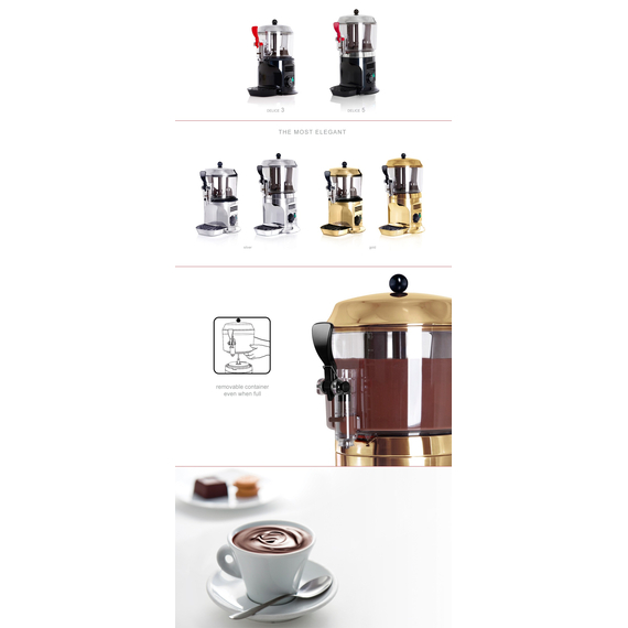 Ugolini Heißgetränkespender Delice 5 Silver